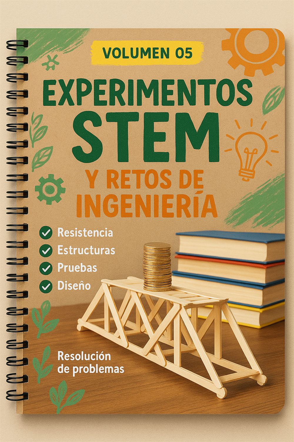 Laboratorio de Robótica para Pequeños Inventores VOLUMEN 05 — Experimentos STEM y retos de ingeniería